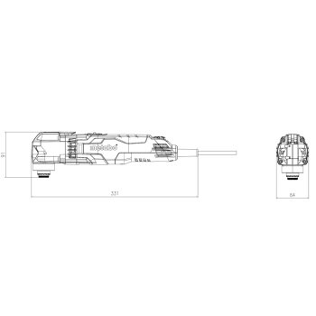 Metabo višenamenski alat MT 400 Quick-2